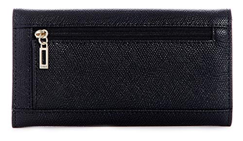 GUESS Women's Pish Posh Black Logo Slim Wallet Clutch Bag With Gift Box