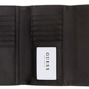 GUESS Women's Pish Posh Black Logo Slim Wallet Clutch Bag With Gift Box