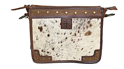 STS Ranchwear Women's Cowhide Mae Durable Leather Casual Crossbody Bag with Adjustable & Removable Strap