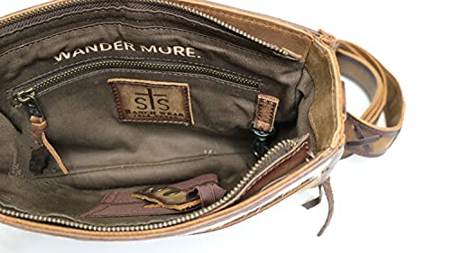STS Ranchwear Women's Cowhide Mae Durable Leather Casual Crossbody Bag with Adjustable & Removable Strap