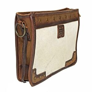 STS Ranchwear Women's Cowhide Mae Durable Leather Casual Crossbody Bag with Adjustable & Removable Strap