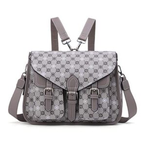 ZOCAI Women's Crossbody Purse Backpack Convertible PU Leather Design Satchel Bag (KL 7231P#B#8/1809#38 APRICOT/APRICOT)