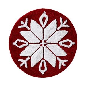 SKL Home Snowflake Winter Rug, 25x25