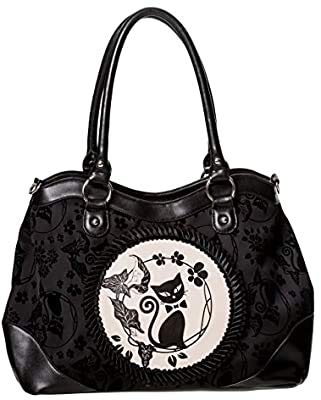 Lost Queen Women's Purse Handbag Shoulder Bag | Gothic Dark Goth Victorian (Call of the Phoenix Black)