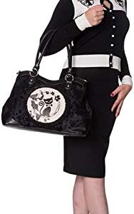 Lost Queen Women's Purse Handbag Shoulder Bag | Gothic Dark Goth Victorian (Call of the Phoenix Black)