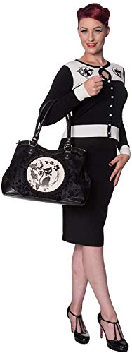 Lost Queen Women's Purse Handbag Shoulder Bag | Gothic Dark Goth Victorian (Call of the Phoenix Black)