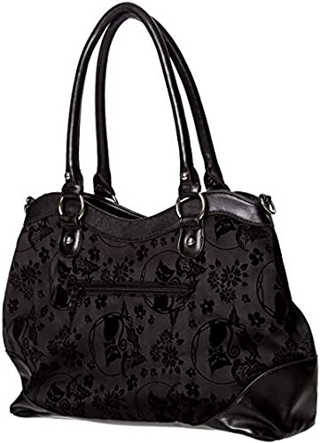 Lost Queen Women's Purse Handbag Shoulder Bag | Gothic Dark Goth Victorian (Call of the Phoenix Black)