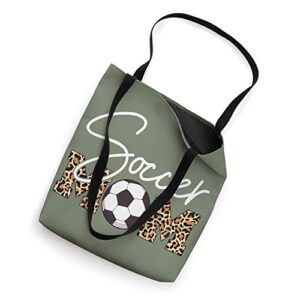 Soccer Mom Leopard Print Ball Tote Bag