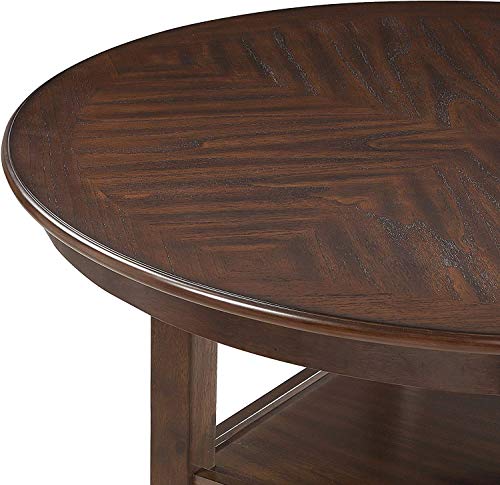 New Classic Furniture Amy 5-Piece Counter Dining Table Set, Cherry