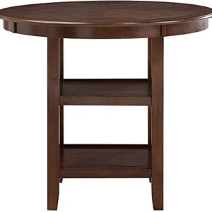 New Classic Furniture Amy 5-Piece Counter Dining Table Set, Cherry