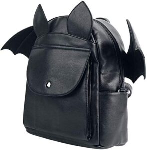 waverley alternative bat wing backpack – black gothic fashion bag with removable wings