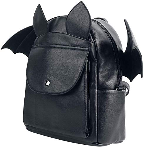 Waverley Alternative Bat Wing Backpack - Black Gothic Fashion Bag with Removable Wings