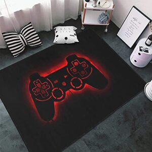 red game controller area rug non-slip carpets floor mat for bedroom living room home decoration 4’x5.2′