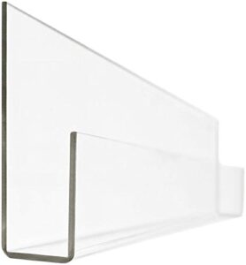 peekaboo clear acrylic shelves (set of 2) (30″)