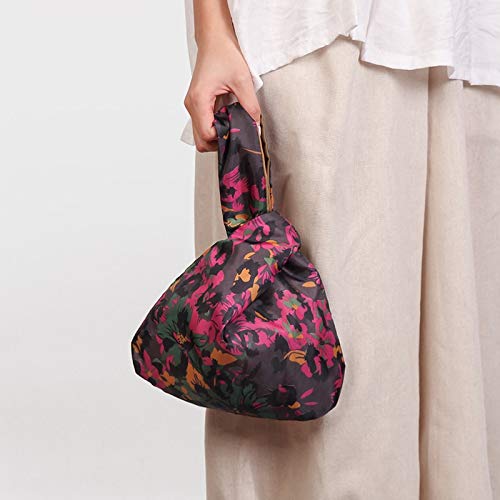 Tiptop Wise, Female Unique Purse Japanese Style Knot Wrist Bag Women Top Handle Bag Simple Handbags Waterproof Shopping Bag (SZ00337C), Hobo Bag, One Size