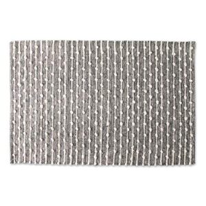 dii slub rug collection recycled cotton loop, 2×3′, mineral gray
