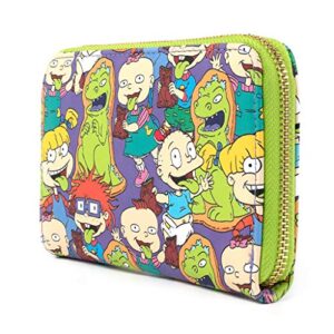 Loungefly Nickelodeon Rugrats Reptar Bar All Over Print Zip Around Wallet