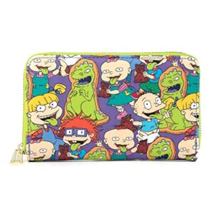 Loungefly Nickelodeon Rugrats Reptar Bar All Over Print Zip Around Wallet