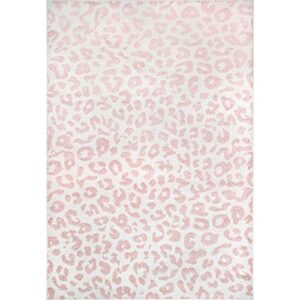 nuLOOM Annette Modern Leopard Print Area Rug, 6' 7" x 9', Baby Pink