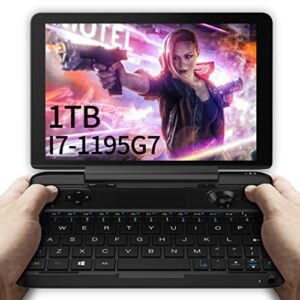 gpd win max 2021 [11th core cpu i7-1195g7-1tb] 8″ mini handheld win 10 video game console gameplayer 1280×800 touchscreen laptop tablet pc 16gb ram