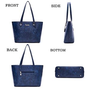 Soperwillton Purse and Wallet Set for Women Handbag Ladies Tote Shoulder Bag Hobo Satchel Purse 5pcs