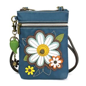 chala crossbody rfid cell phone purse – women nylon/faux leather multicolor handbag with adjustable strap – chala venture