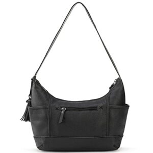 The Sak womens Kendra Hobo Bag in Leather Timeless Elevated Silhouette Soft Supple Handcrafted Sustainably, Black Ii, One Size US