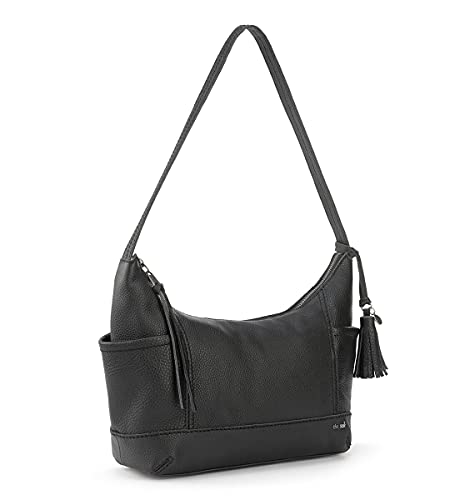 The Sak womens Kendra Hobo Bag in Leather Timeless Elevated Silhouette Soft Supple Handcrafted Sustainably, Black Ii, One Size US