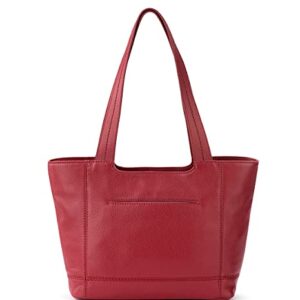 The Sak womens De Young Leather Tote, Crimson, One Size US