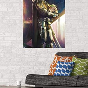 Trends International Star Wars: The Mandalorian - Held Wall Poster, 22.375" x 34", Unframed Version