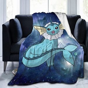 946 water spirit blanket super soft micro fiber cozy blanket for suitable bed couch for adults and children throw blankets 60*50inch, black