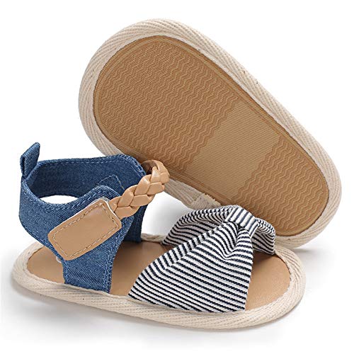 Baby Girl Sandals Summer Crib Shoes Bowknot Soft Sole Infant Girls Princess Dress Flats First Walker Shoes