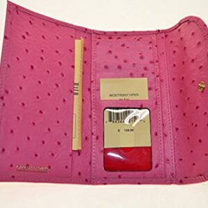 Dooney & Bourke Ostrich Continental Clutch Hot Pink