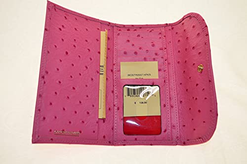 Dooney & Bourke Ostrich Continental Clutch Hot Pink