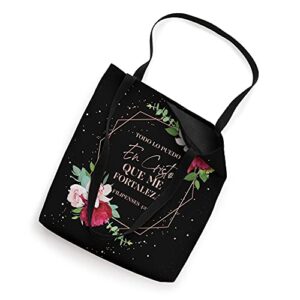 Regalos Cristianos Mujeres Cute Christian Spanish Flowers Tote Bag