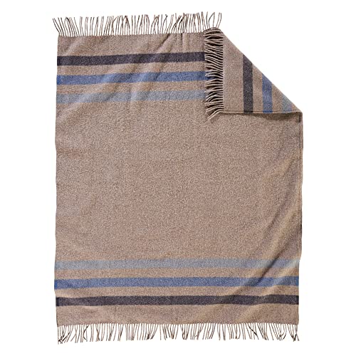 Pendleton Eco-Wise Wool Easy Care Throw, Fawn Stripe