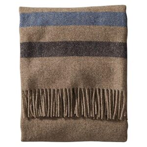 Pendleton Eco-Wise Wool Easy Care Throw, Fawn Stripe