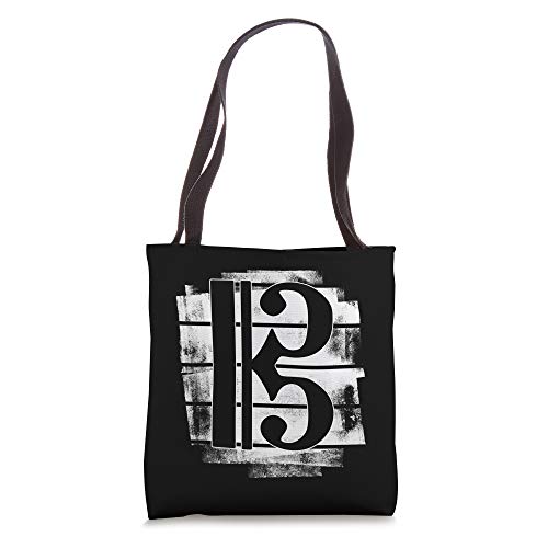 Tenor Clef Alto Clef Musician Tote Bag