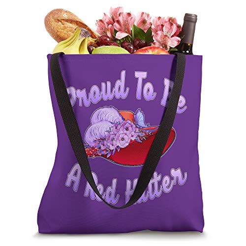 Proud to be a Red Hatter Elegant Style Gift | Purple Tote Bag