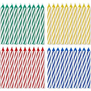 American Greetings Birthday Candles, Small Multicolored Spiral (48-Count)