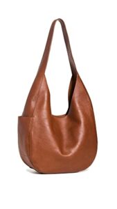 madewell women’s oversized shopper, rustic twig, brown, one size