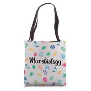 microbiology proud microbiologist biology lover gift tote bag