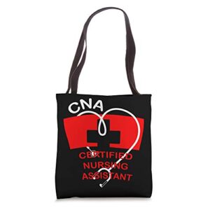 cna nurse nursing assistant hospital medical care work gift tote bag