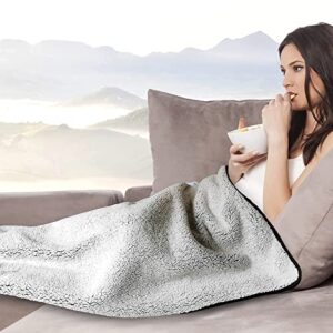 Sojoy Lap Blanket and Throws Lightweight Cozy Plush Blanket for Couch Home Office(55 * 40 inches)