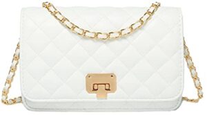 haksim women shoulder bag quilted crossbody purse designer lattice leather chain bag