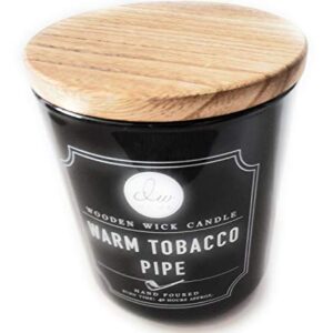 DW Home Wooden Wick Candle, Warm Tobacco Pipe (11.5 oz)