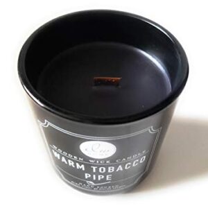 DW Home Wooden Wick Candle, Warm Tobacco Pipe (11.5 oz)