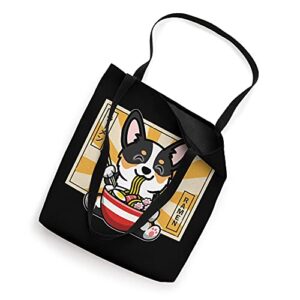 Black Corgi Tote Bag