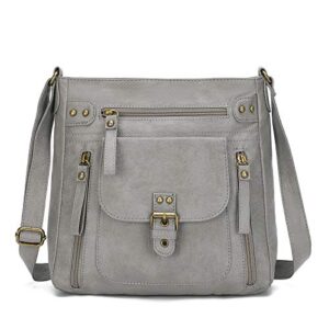 kl928 crossbody bags for women shoulder purses and handbags, grey