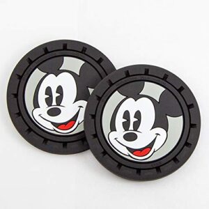 plasticolor 001968r01 disney mickey mouse 2pc auto coasters for cars trucks or suv’s